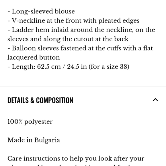 Sezane V Neck Long Ballooned Sleeves Floral Angelina Blouse - Picture 5 of 11